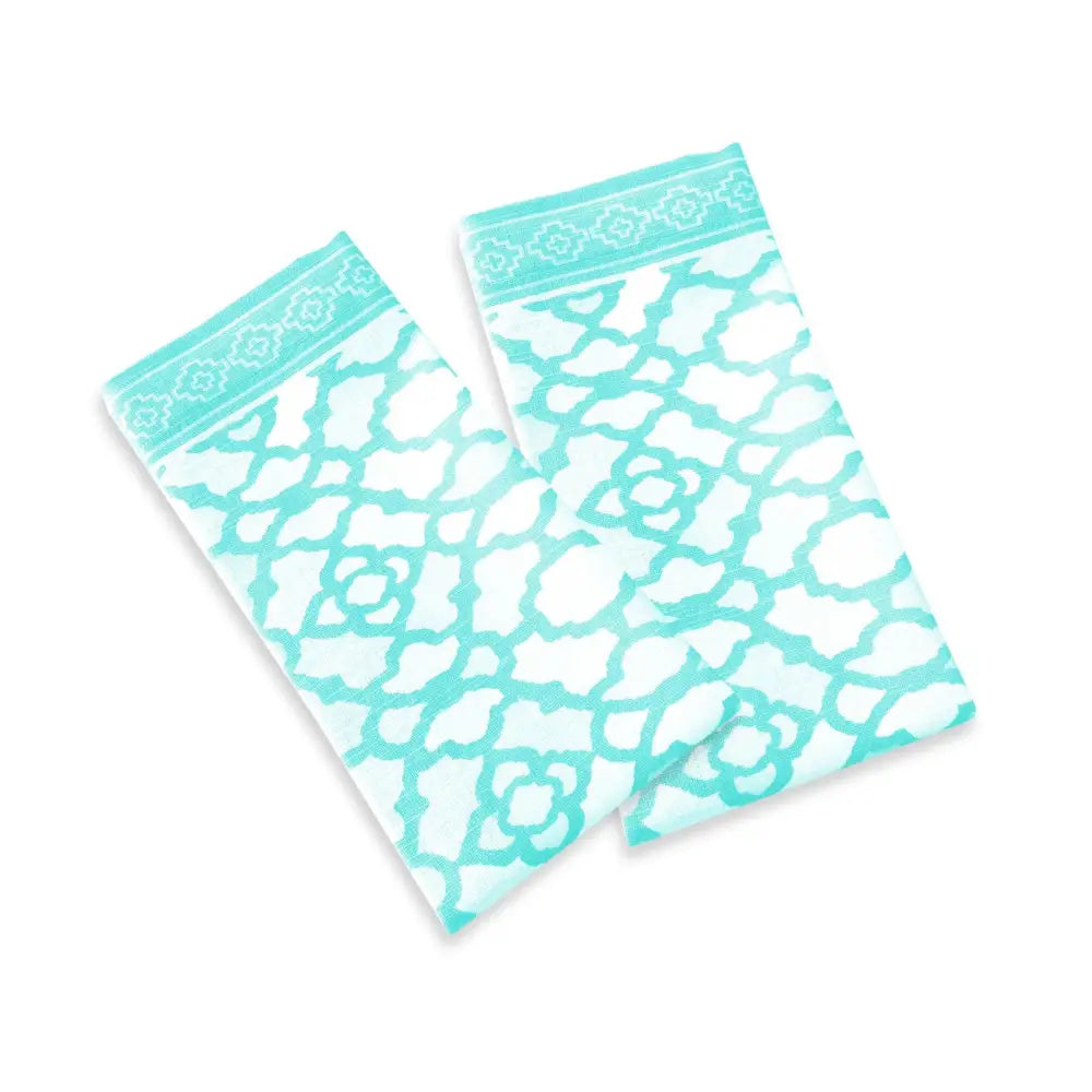 Rans Set of 2 Cotton Vintage Napkins - Paradise Blue - Home & Garden > Kitchenware