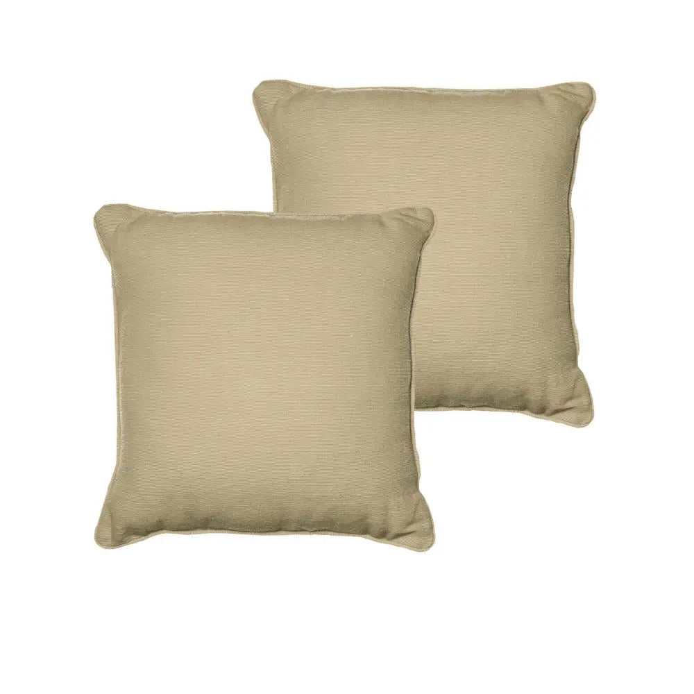 Rans Set of 2 London Cotton Cushion Cover - Taupe - Home & Garden > Bedding