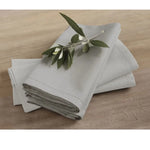 Rans Set of 4 Cotton Hemstitch Napkins - Grey - Home & Garden > Kitchenware