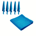 Rans Set of 6 Cotton Waffle Tea Towels 50x70 cm - Aqua - Home & Garden > Kitchenware