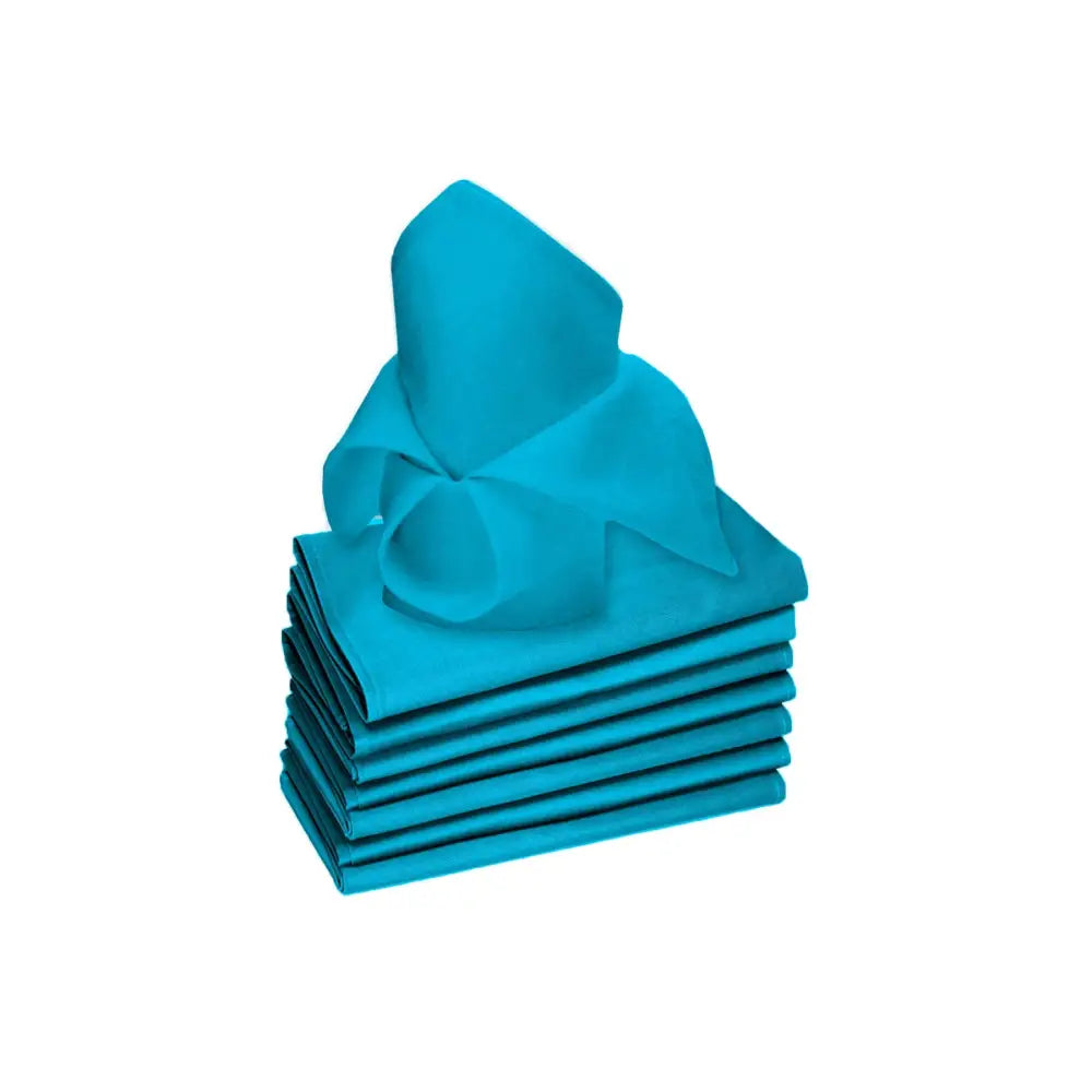 Rans Set of 8 Lollipop Cotton Napkins - Aqua - Home & Garden > Kitchenware
