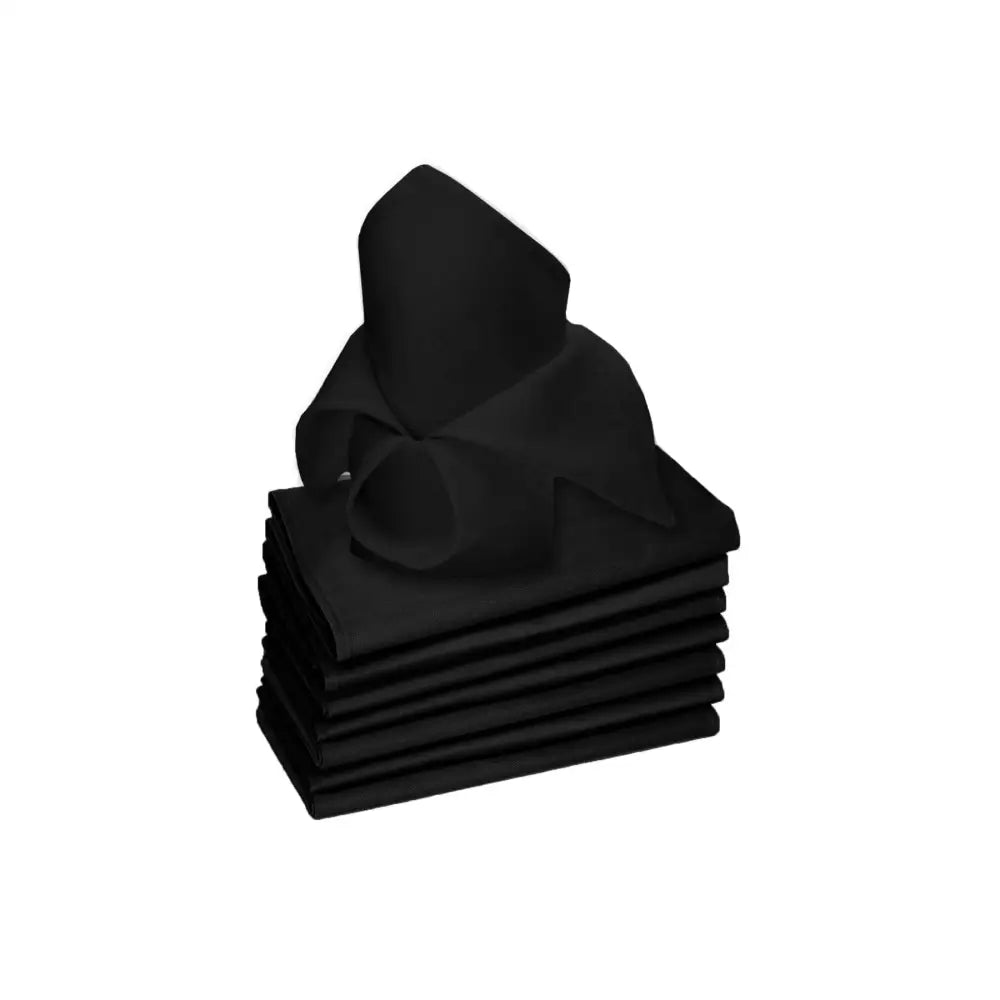 Rans Set of 8 Lollipop Cotton Napkins - Black - Home & Garden > Kitchenware