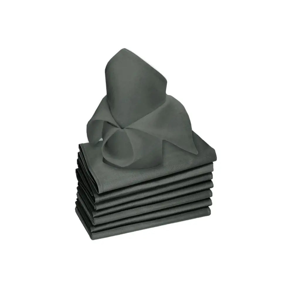 Rans Set of 8 Lollipop Cotton Napkins - Charcoal - Home & Garden > Kitchenware