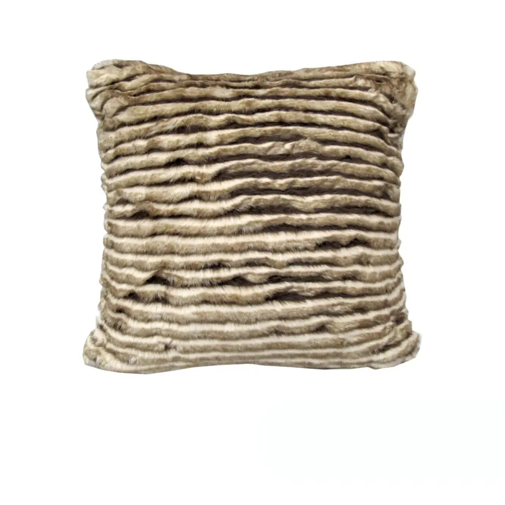 Rapee Bobcat Faux Fur Cushion Cover - Sand 45 x 45 cm - Home & Garden > Decor > Cushions & Throws