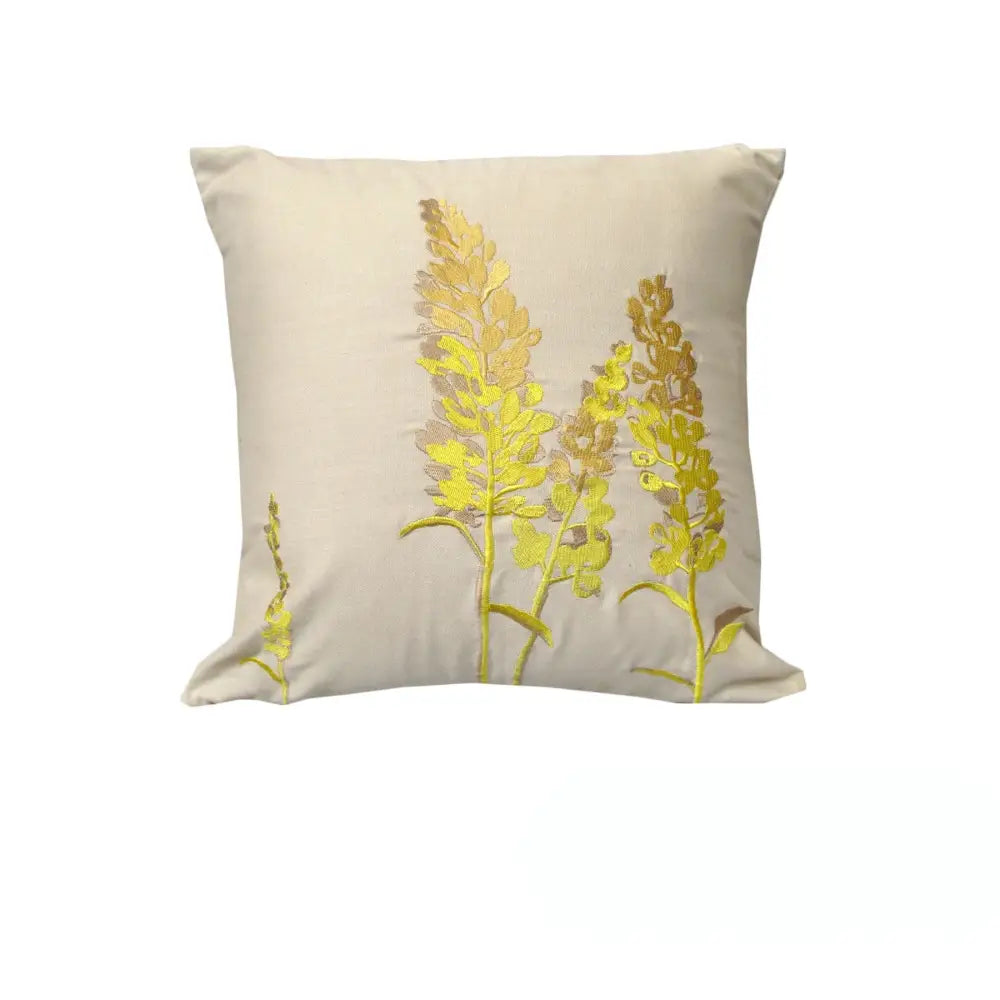 Rapee Eden Embroidery Cushion Cover - Wheat 43 x 43 cm - Home & Garden > Decor > Cushions & Throws