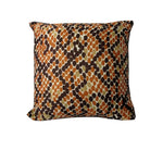 Rapee Morocco Hive Orange Faux Silk Cushion Cover 45 x 45 cm - Home & Garden > Decor > Cushions & Throws