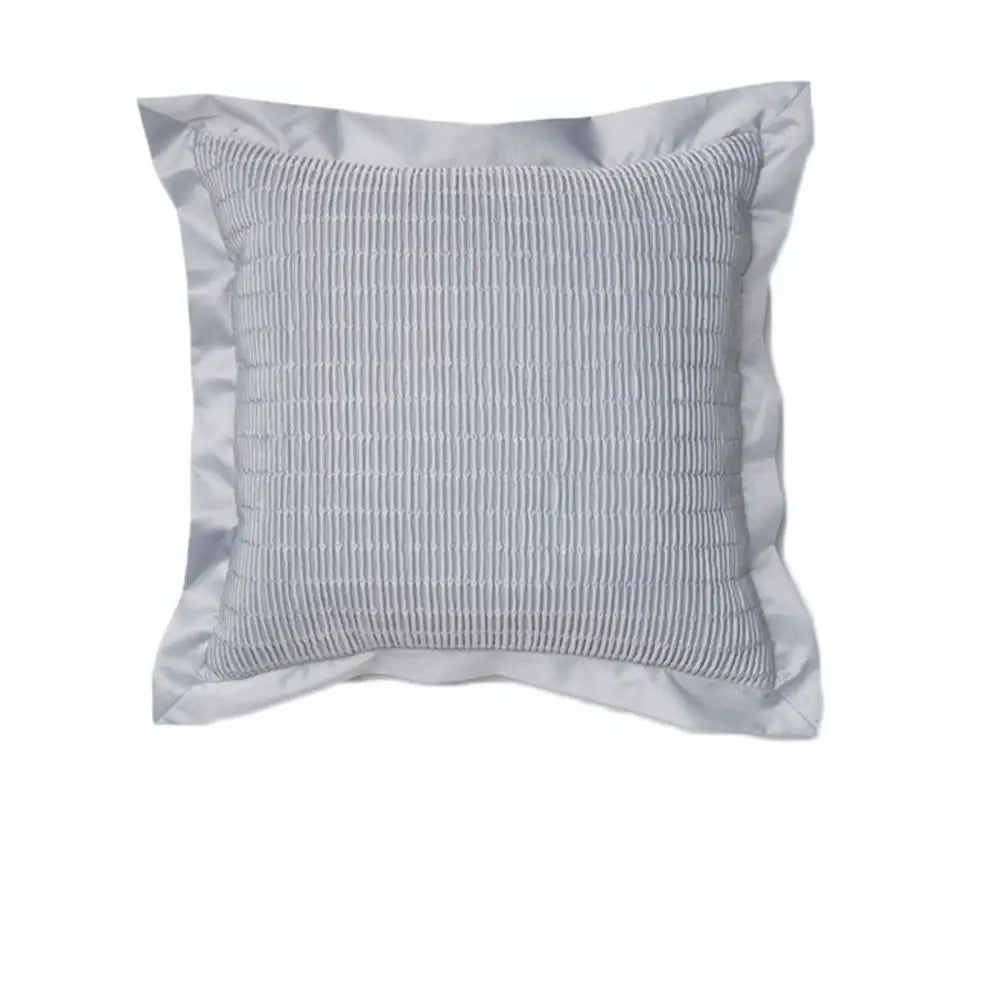 Rapee Morocco Quilted Flange Cushion Cover- Silver 43 x 43 cm - Home & Garden > Decor > Cushions & Throws