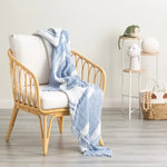 Ray Striped Vintage Washed Yarn Dyed Textured Cotton Artic Throw by Renee Taylor - Home & Garden > Decor > Cushions &