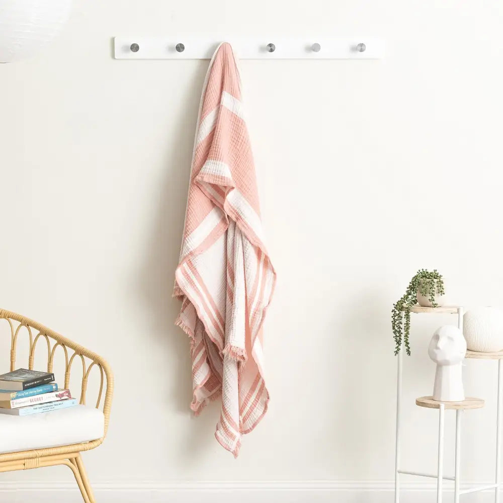 Ray Striped Vintage Washed Yarn Dyed Textured Cotton Mystic Throw by Renee Taylor - Home & Garden > Decor > Cushions &