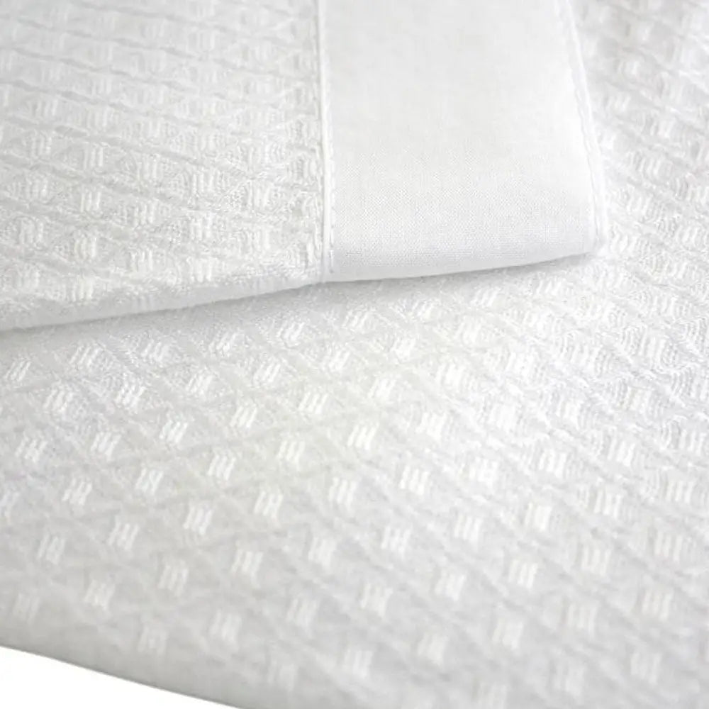 Rayon Bamboo Waffle Blanket Cot Size 140x120cm - Home & Garden > Bedding