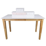 Reader Kids Children Study Computer Desk 120cm Table Rubber Wood - Pink - Furniture > Office