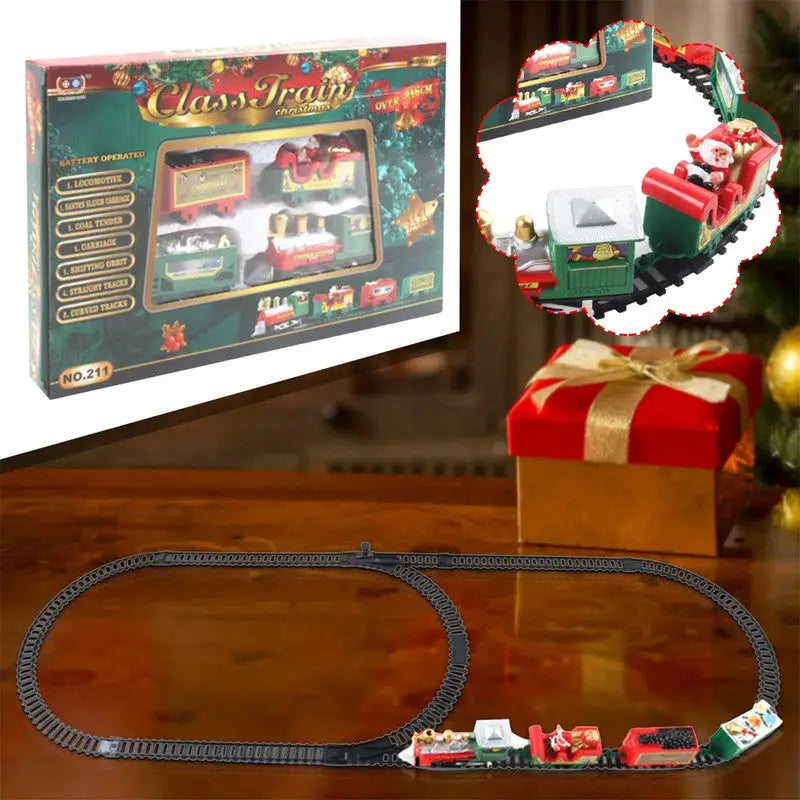 Realistic Christmas Electric Train Set - Occasions > Christmas > Christmas Decorations