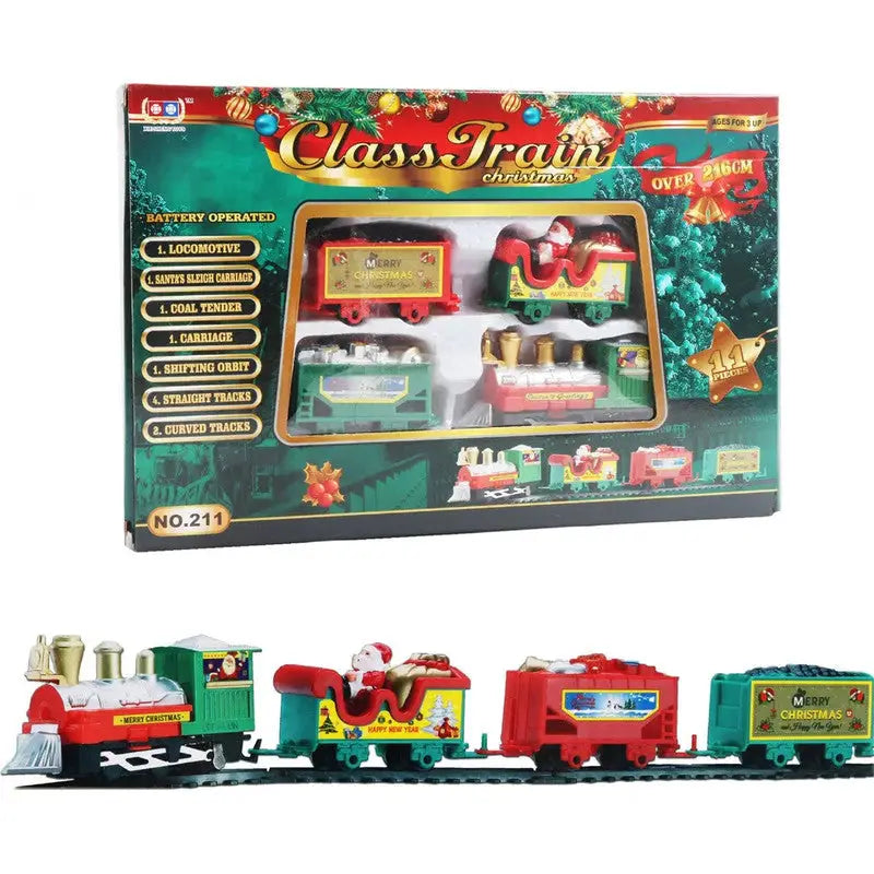 Realistic Christmas Electric Train Set - Occasions > Christmas > Christmas Decorations