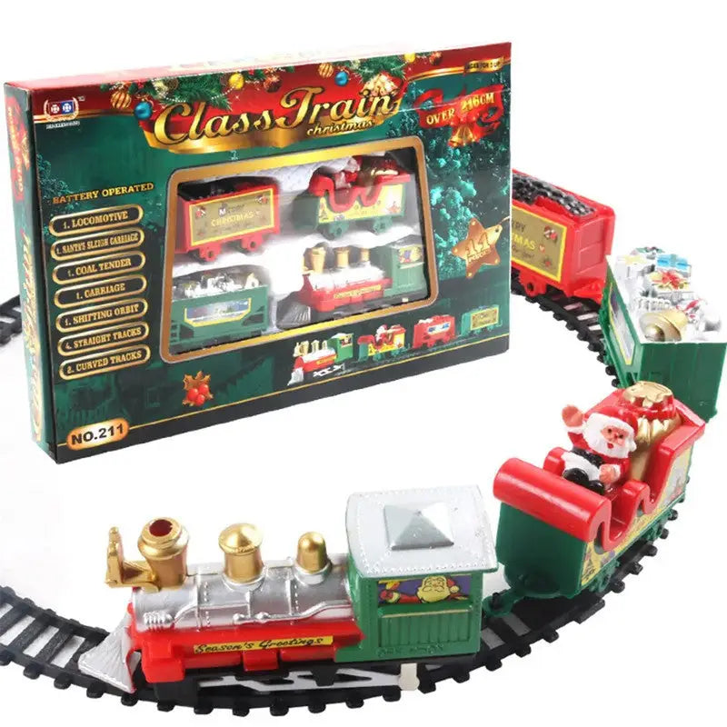 Realistic Christmas Electric Train Set - Occasions > Christmas > Christmas Decorations