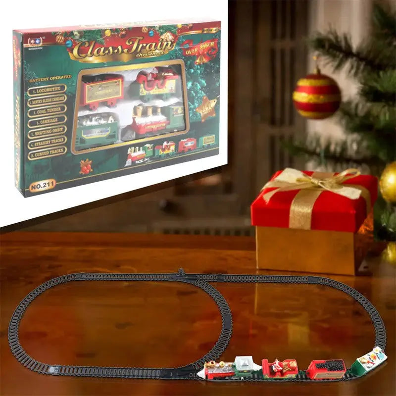 Realistic Christmas Electric Train Set - Occasions > Christmas > Christmas Decorations