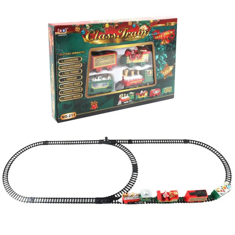 Realistic Christmas Electric Train Set - Occasions > Christmas > Christmas Decorations