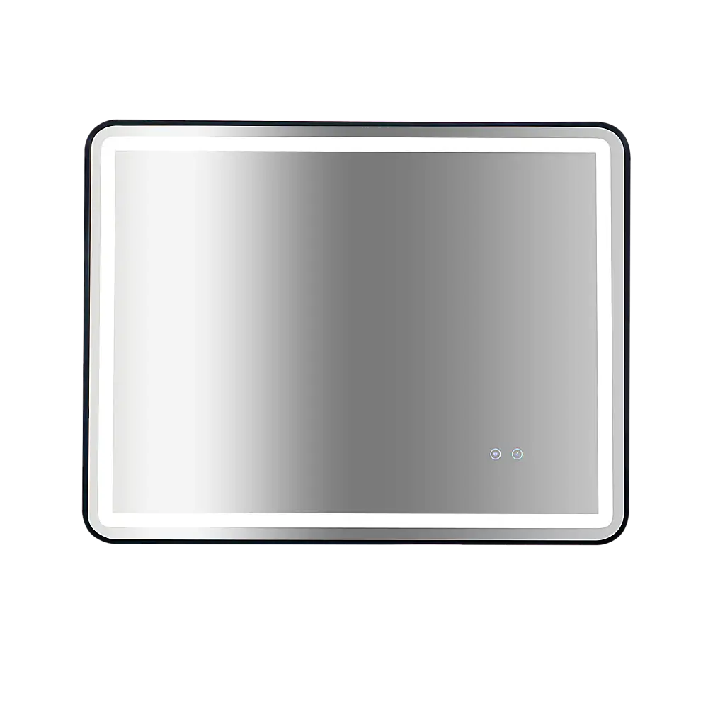 Rectangular Mirror LED Anti-Fog Illuminated Bathroom Living Room - 90x70cm - Health & Beauty > Personal Care > Back Care