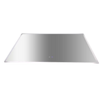 Rectangular Mirror LED Anti-Fog Illuminated Bathroom Living Room - 120x80cm - Health & Beauty > Personal Care > Back