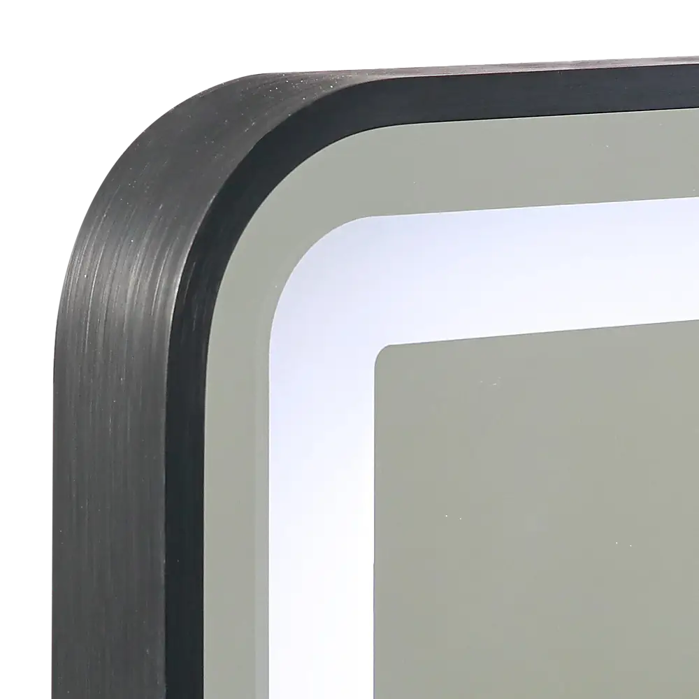 Rectangular Mirror LED Anti-Fog Illuminated Bathroom Living Room - 90x70cm - Health & Beauty > Personal Care > Back Care