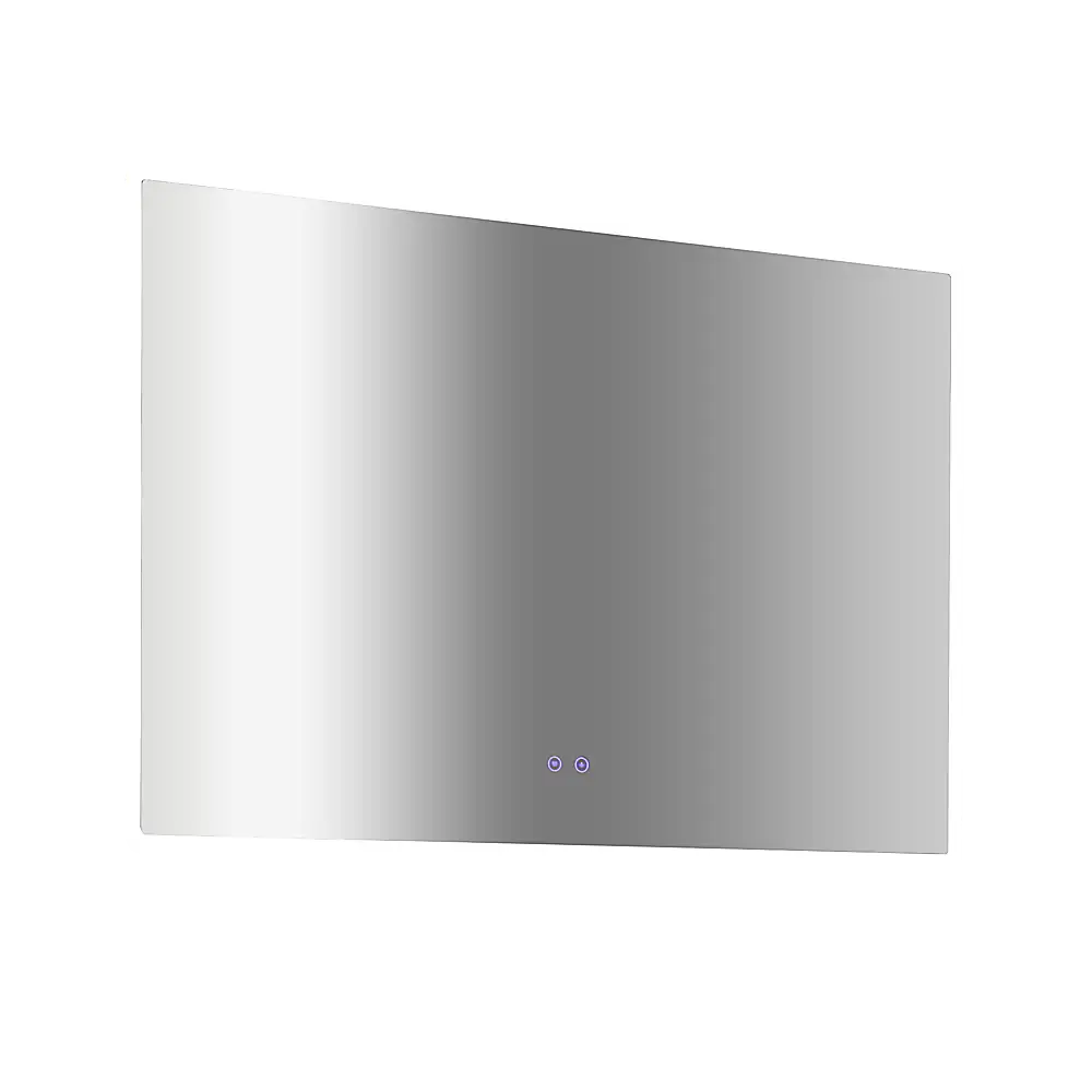 Rectangular Mirror LED Anti-Fog Illuminated Bathroom Living Room - 120x80cm - Health & Beauty > Personal Care > Back