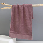 Red Brown Luxury 100% Cotton Face Towel Set - 3-Piece Thick & Absorbent Towels - Home & Garden > Bathroom Accessories >