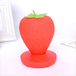Red Cute Silicone Strawberry Night Light - USB Rechargeable Touch Control - Home & Garden > Lighting > Night Lights &
