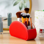 Red Stylish Remote Control Storage Box - PU Leather Organizer with Compartments - Home & Garden > Decor > Vases & Table
