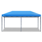 Red Track 3x6m Folding Gazebo Shade Outdoor Blue Foldable Marquee Pop-Up - Home & Garden > Shading