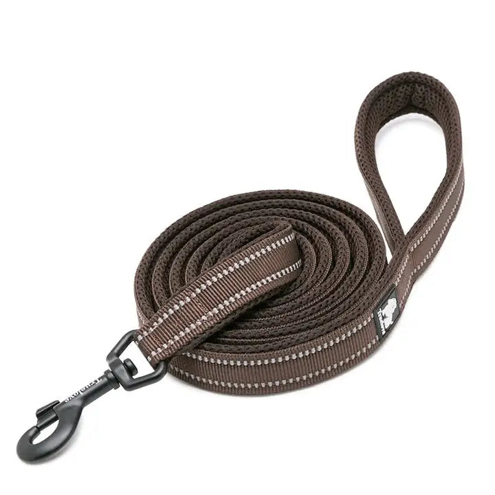 Reflective Pet Leash 2 meters Brown XS - Pet Care > Dog Supplies > Dog Collars Leads & Harnesses