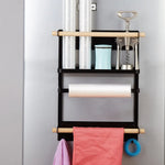 Refrigerator Storage Rack Magnetic Holder With Hooks Paper Spice Jars Storage Shelf - Home & Garden > Kitchenware