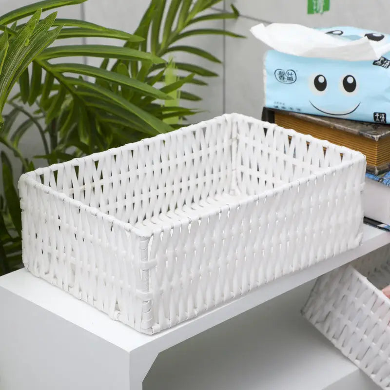 Removable Bathroom Side Cabinet Toilet Caddy with Storage Drawers- White - Furniture > Bathroom > Bathroom Cabinets