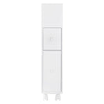 Removable Bathroom Side Cabinet Toilet Caddy with Storage Drawers- White - Furniture > Bathroom > Bathroom Cabinets