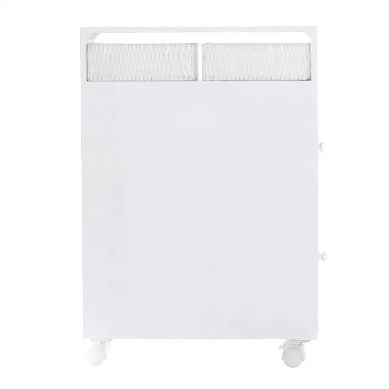 Removable Bathroom Side Cabinet Toilet Caddy with Storage Drawers- White - Furniture > Bathroom > Bathroom Cabinets