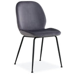 Remy Dining Chair Set of 4 Fabric Seat with Metal Frame - Charcoal - Furniture > Dining