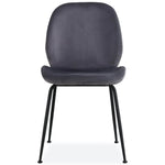 Remy Dining Chair Set of 4 Fabric Seat with Metal Frame - Charcoal - Furniture > Dining
