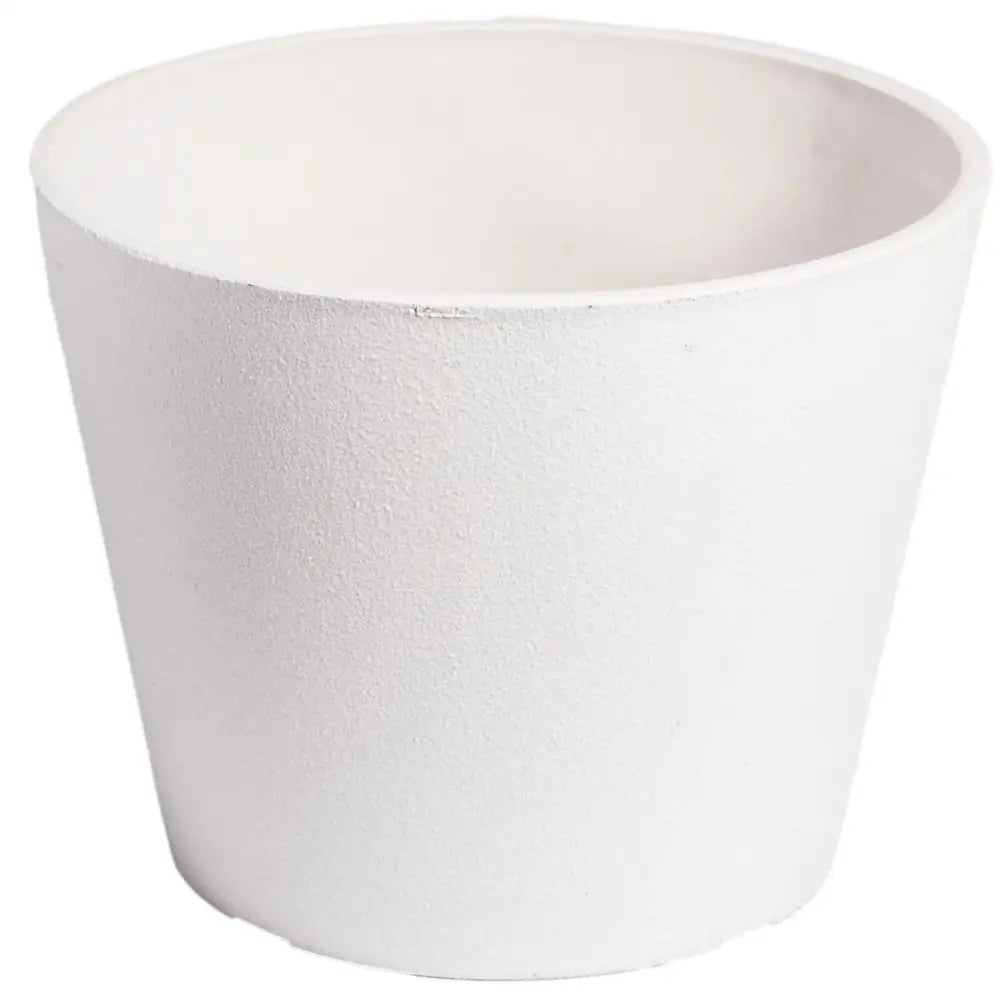 Rendered White Planter Pot 25cm - Home & Garden > Artificial Plants