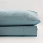 Renee Taylor 1500 Thread Count Pure Soft Cotton Blend Flat & Fitted Sheet Set Mist King - Home & Garden > Bedding
