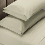 Renee Taylor 1500 Thread Count Pure Soft Cotton Blend Flat & Fitted Sheet Set Ivory King - Home & Garden > Bedding