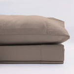 Renee Taylor 1500 Thread Count Pure Soft Cotton Blend Flat & Fitted Sheet Set Stone King - Home & Garden > Bedding