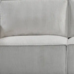 Reno 3 Seater Sofa Beige Colour Fabric Upholstery Wooden Structure Knock Down Feature In Back & Arms - Furniture > Sofas
