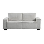 Reno 3 Seater Sofa Beige Colour Fabric Upholstery Wooden Structure Knock Down Feature In Back & Arms - Furniture > Sofas