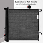 Retractable 1.5M Doorways Hallways Stairs Baby Gate Dog Pet Gate Indoor Outdoor Safety Gates - Baby & Kids > Gates &