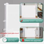 Retractable 3M Doorways Hallways Stairs Baby Gate Dog Pet Gate Indoor Outdoor Safety Gates White - Baby & Kids > Gates