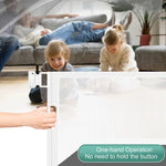 Retractable 3M Doorways Hallways Stairs Baby Gate Dog Pet Gate Indoor Outdoor Safety Gates White - Baby & Kids > Gates
