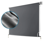Retractable Straight Drop Roll Down Awning Garden Patio Screen 2.1X2.5M - Home & Garden > Shading