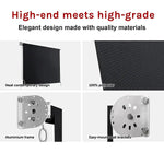 Retractable Straight Drop Roll Down Awning Garden Patio Screen 2.1X2.5M - Home & Garden > Shading