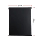 Retractable Straight Drop Roll Down Awning Garden Patio Screen 2.1X2.5M - Home & Garden > Shading
