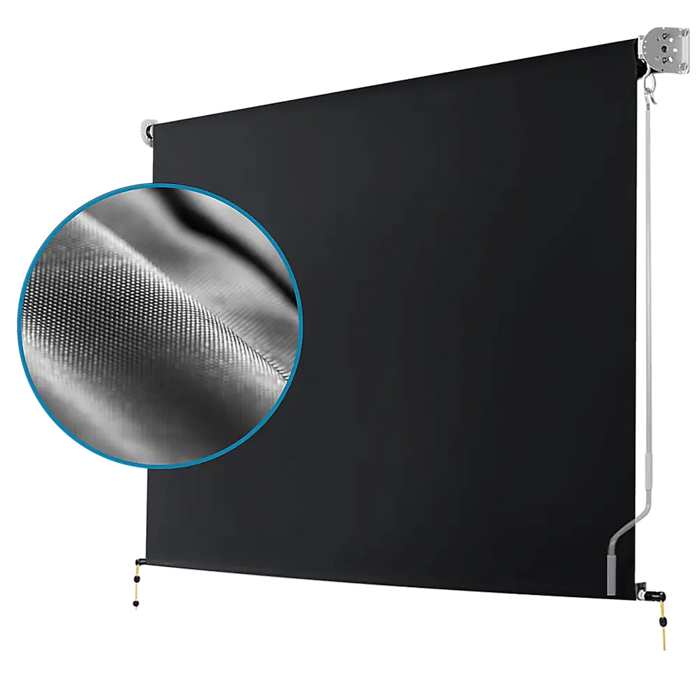 Retractable Straight Drop Roll Down Awning Garden Patio Screen 2.1X2.5M - Home & Garden > Shading