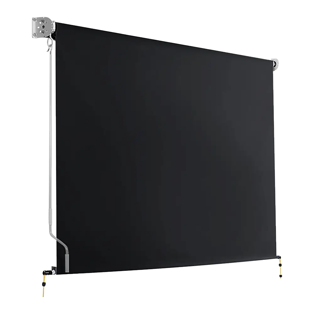 Retractable Straight Drop Roll Down Awning Garden Patio Screen 2.1X2.5M - Home & Garden > Shading