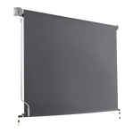 Retractable Straight Drop Roll Down Awning Garden Patio Screen 2.1X2.5M - Home & Garden > Shading
